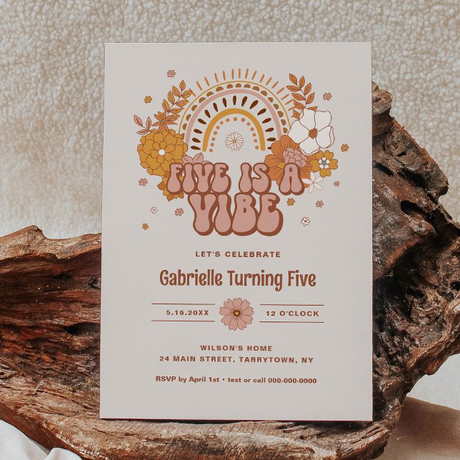 Groovy 5-års inbjudan (Skapare uppladdad)