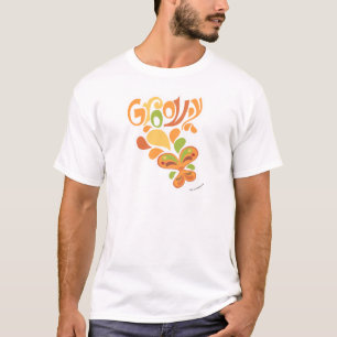 Groovy 60 Hippie Illustrated Butterfly Design Tröja
