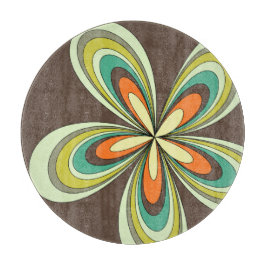 Groovy 60 s 70-tal Hippie Flower Brown Retro-Daisy