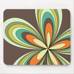 Groovy 60 s 70-tal Hippie Flower Brown Retro-Daisy Musmatta