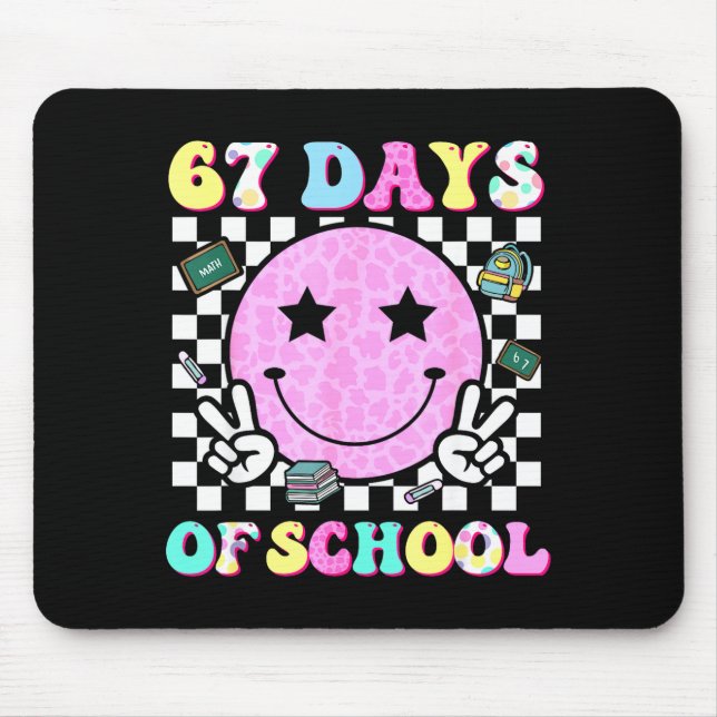 Groovy 67 Days Of School Smile Face Teacher Kids W Musmatta (Framsidan)