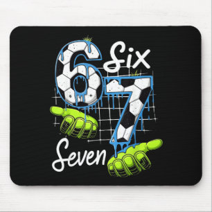 Groovy 67 Fotbollsplan Sex Sju Roligt Meme Drip _ Musmatta