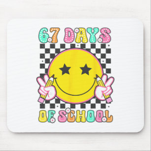 Groovy 67 skoldagar Smile ansikte lärare barn W Musmatta