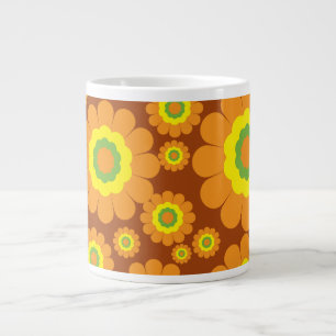 Groovy 70 blommor jumbo mugg