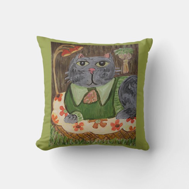 Groovy 70 Cat Kudde (Framsida)