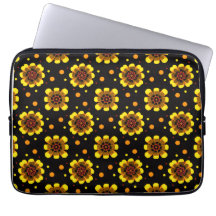 Groovy 70-tal Daisy Flower Power-mönster