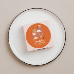 Groovy 70-talet Hippie Peace Orange Bat mitzvah An Runt Klistermärke<br><div class="desc">Groovy 70s Retro Hippie Peace Orange Bat mitzvah Anpassningsbar Classic Round Sticker</div>