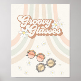 Groovy 70-talets favoritskylt för rekreationsglasö poster