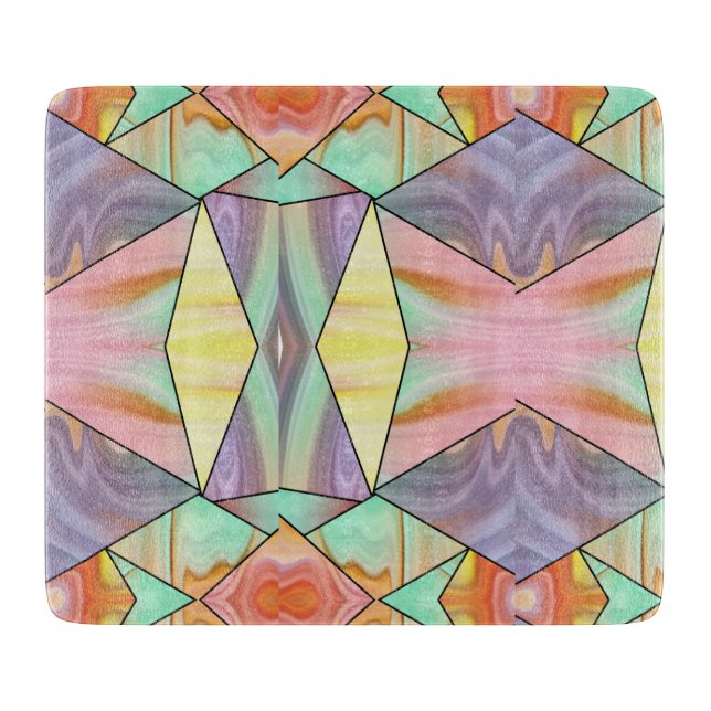 Groovy 70-talets Rosa lila och teal Marble mönster (Framsidan)