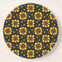 Groovy 70-tals Daisy Flower Power-mönster
