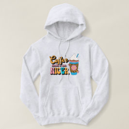 Groovy 70-tals Leoprintkaffe Gör Mig Snällare T Shirt