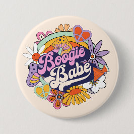 Groovy 70-tals Sängkammargräl Boogie-Babe ID929 Knapp
