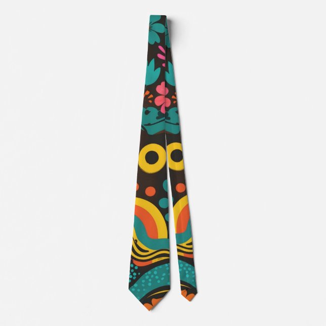 Groovy 70-talsvibbar Retro-mönster Slips (Framsida)