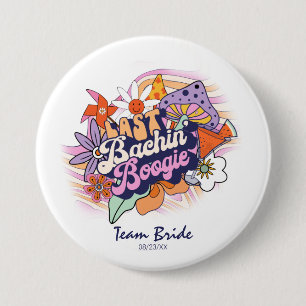 Groovy 70s Bachelorette Boogie Team Bride ID929 Knapp