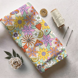 Groovy 70s Blomströmnings-ID929 Tyg