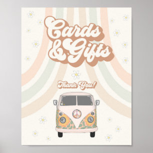 Groovy 70s-kort och presentkort poster