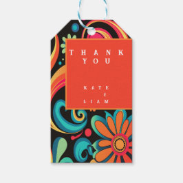 Groovy 70's presentetikett