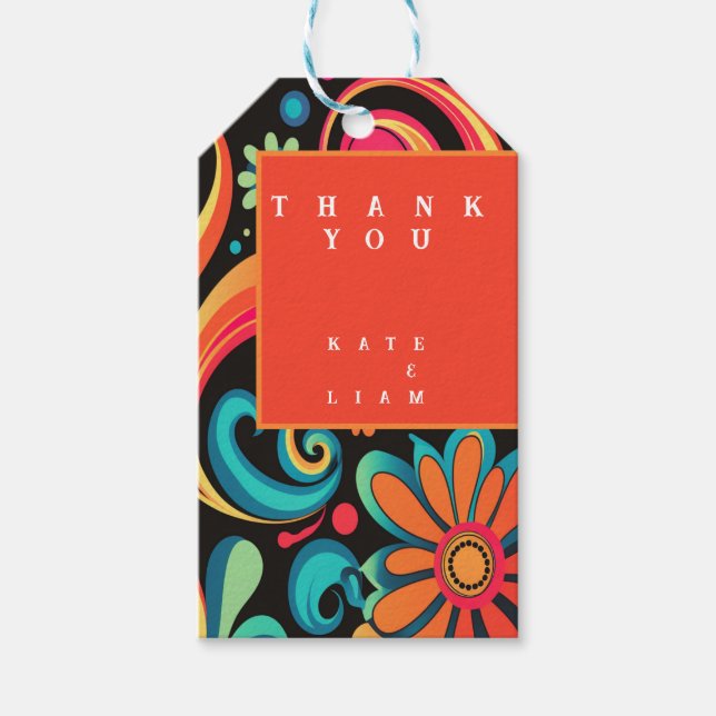 Groovy 70's presentetikett (Framsidan)