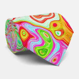Groovy Abstrakt Retro Pastel Grönt Liquid Swirl Slips