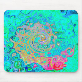 Groovy Abstrakt Retro Rainbow Liquid Swirl Musmatta