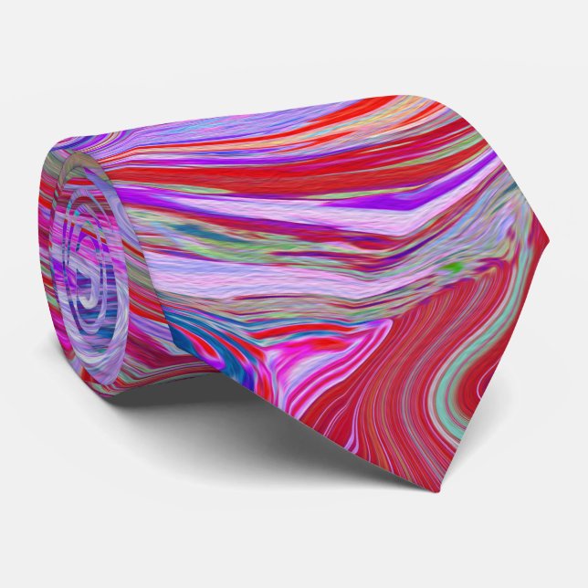 Groovy Abstrakt Retro Red, Lila and Rosa Swirl Slips (Rullad)