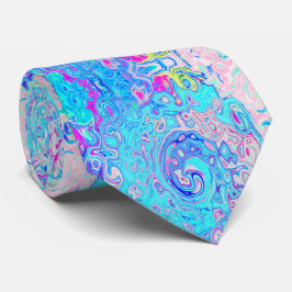 Groovy Abstrakt Retro Robin's Egg Blue Swirl Slips