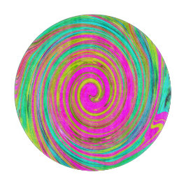 Groovy Abstrakt Rosa och turkos Swirl