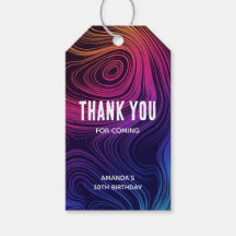 Groovy Abstrakt Swirls and Circles Coola Birthday