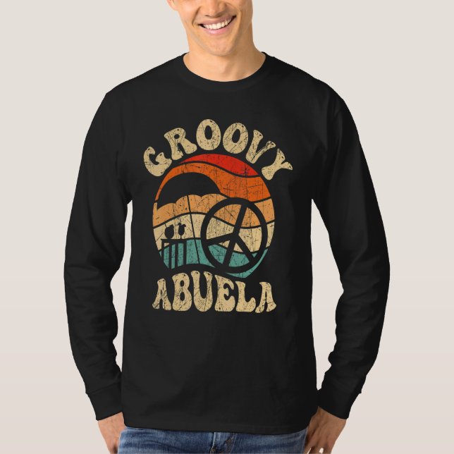 Groovy Abuela 70s Aesthetic Nostalgia 1970's Mexic T Shirt (Framsida)