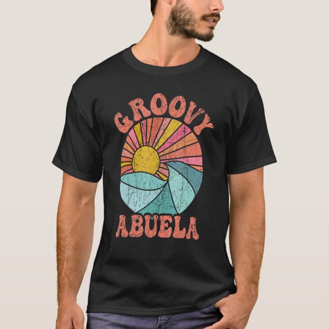 Groovy Abuela 70s Aesthetic Nostalgia 1970's Mexic T Shirt (Framsida)
