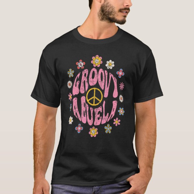 Groovy Abuela 70s Aesthetic Nostalgia 1970's Mexic T Shirt (Framsida)