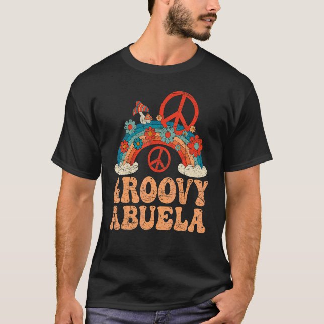 Groovy Abuela 70s Aesthetic Nostalgia 1970's Mexic T Shirt (Framsida)