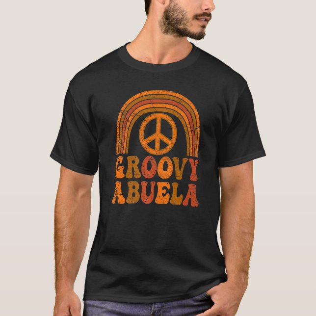 Groovy Abuela 70s Aesthetic Nostalgia 1970's Mexic T Shirt (Framsida)