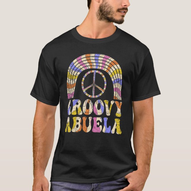 Groovy Abuela 70s Aesthetic Nostalgia 1970's Mexic T Shirt (Framsida)