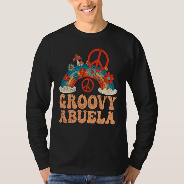 Groovy Abuela 70s Aesthetic Nostalgia 1970's Mexic T Shirt (Framsida)