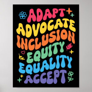 Groovy Adapt-förordar lika möjligheter för alla Poster