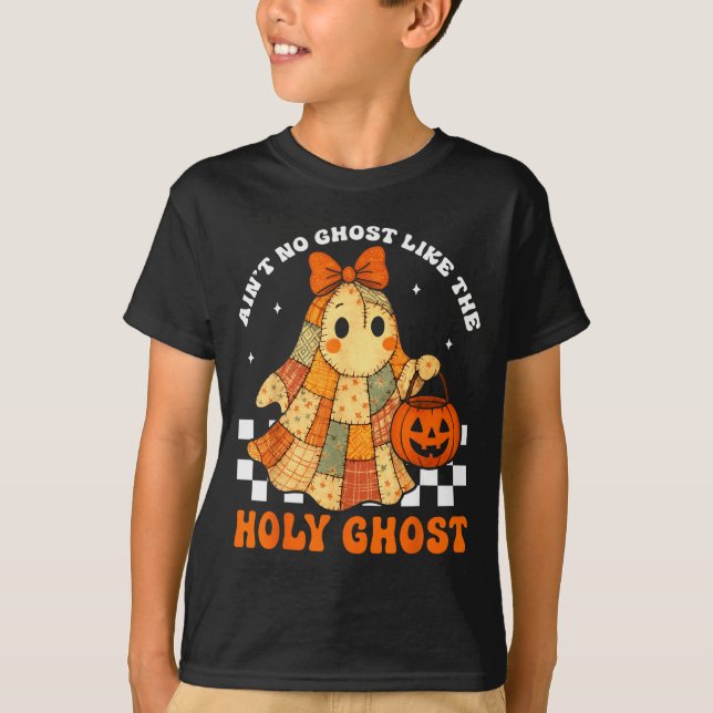 Groovy Ain’t No Ghost Like The Holy Christian Hall T Shirt (Framsida)