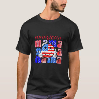 Groovy American Mamma Patriotic Mamma Mor s Day Ju T Shirt