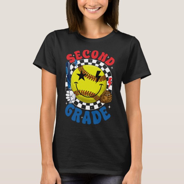 Groovy andra klass Team Softll första skoldagen T Shirt (Framsida)