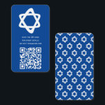 Groovy Anpassningsbar QR CODE Pub Bat mitzvah blå  Tilläggskort<br><div class="desc">Kort för perfektens hölje som ska medfölja med en pub eller bat mitzvah inbjudan! Hand skapade konst åt dig med en stjärnan av David och mönster på baksidan! FULLT ANPASSADE! Klicka på "Anpassa" ovan om du vill redigera texten. Klicka på "Redigera med verktyg" om du vill justera typsnitt, färg och...</div>