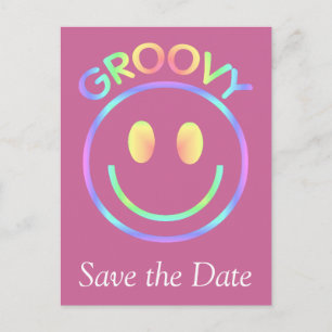 Groovy ansikte meddelande vykort