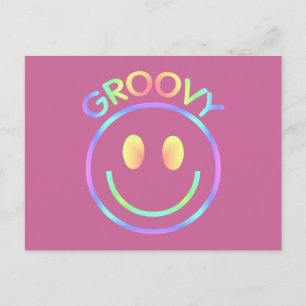 Groovy Ansikte Vykort