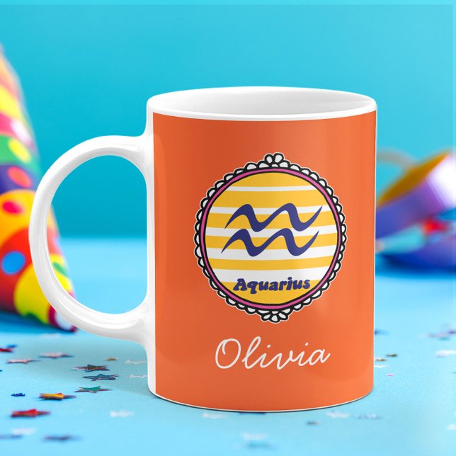 Groovy Aquarius Specialdesign Kaffemugg (Skapare uppladdad)