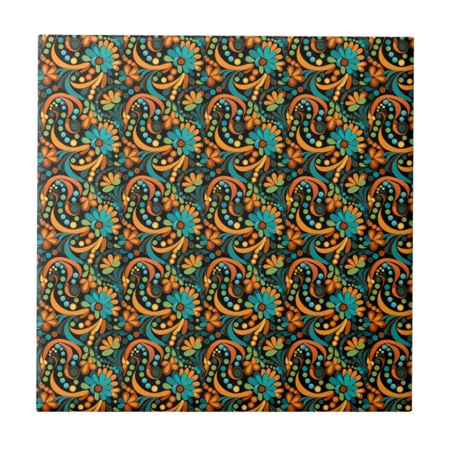 Groovy Art Ceramic Tile Kakelplatta (Framsidan)