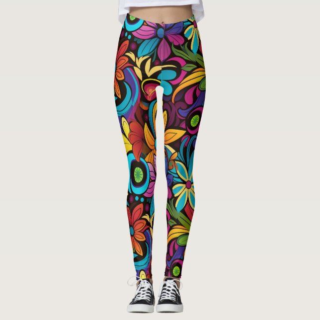 Groovy Art Leggings (Framsida)