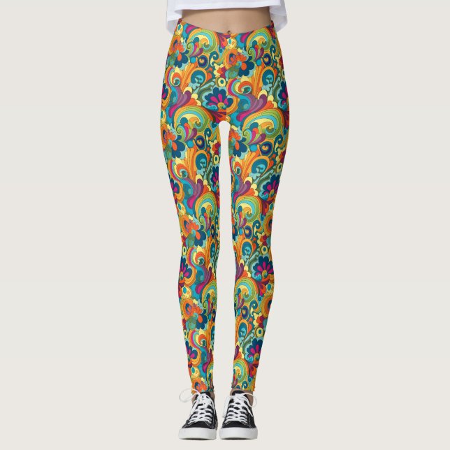 Groovy Art Leggings (Framsida)