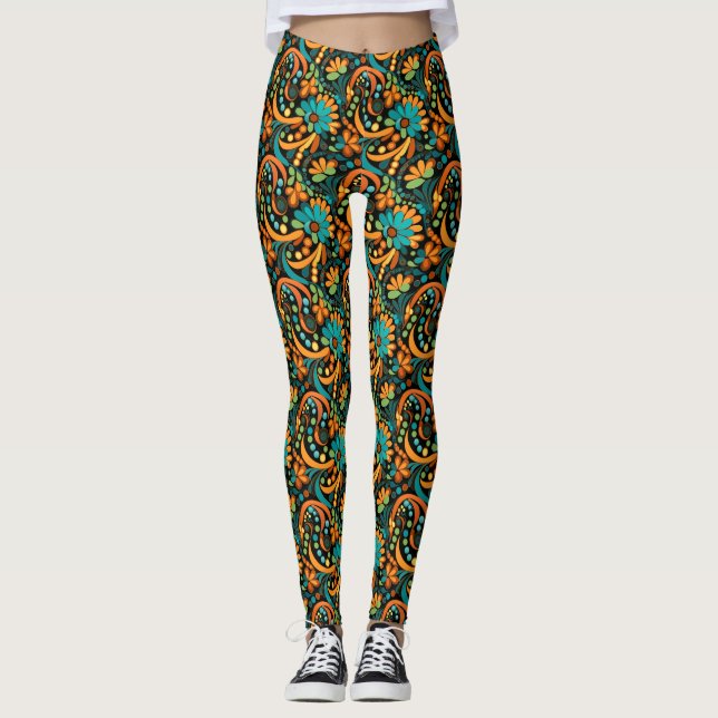 Groovy Art Leggings (Framsida)