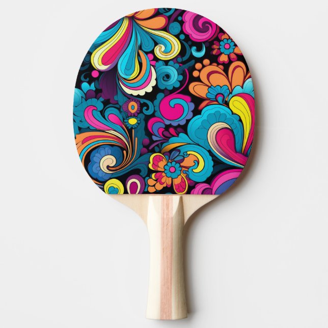 Groovy Art Ping Pong Paddle Pingisracket (Framsidan)
