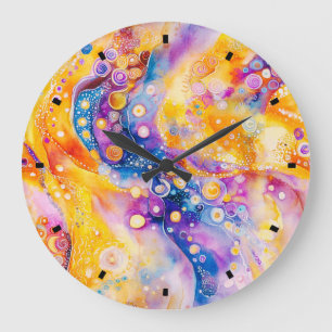 Groovy Art Wall Clock Stor Klocka