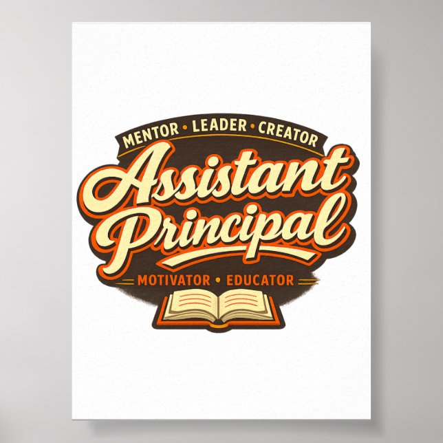 Groovy Assistant Principal Printable Download Poster (Framsidan)